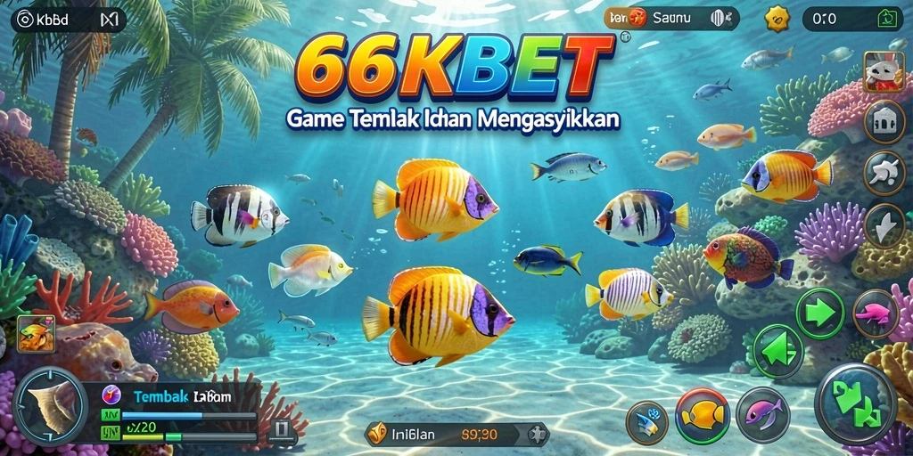 Gameplay seru Tembak Ikan di 66KBET.