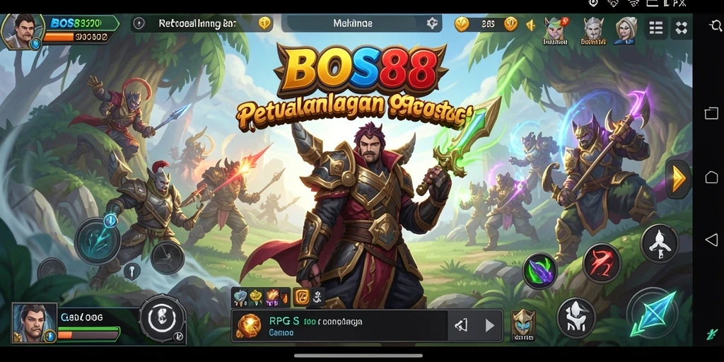 Tampilan menarik dari gameplay RPG BOS88 yang seru.