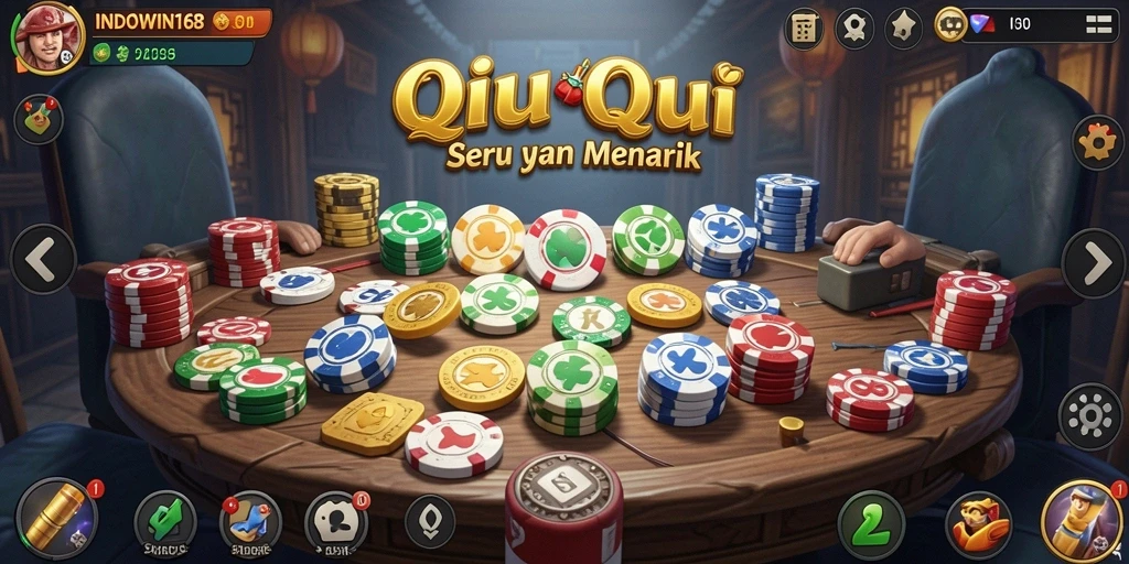 Gameplay seru QiuQiu di INDOWIN168.