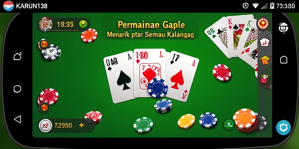 Tangkapan layar gameplay Gaple yang seru dan kompetitif.