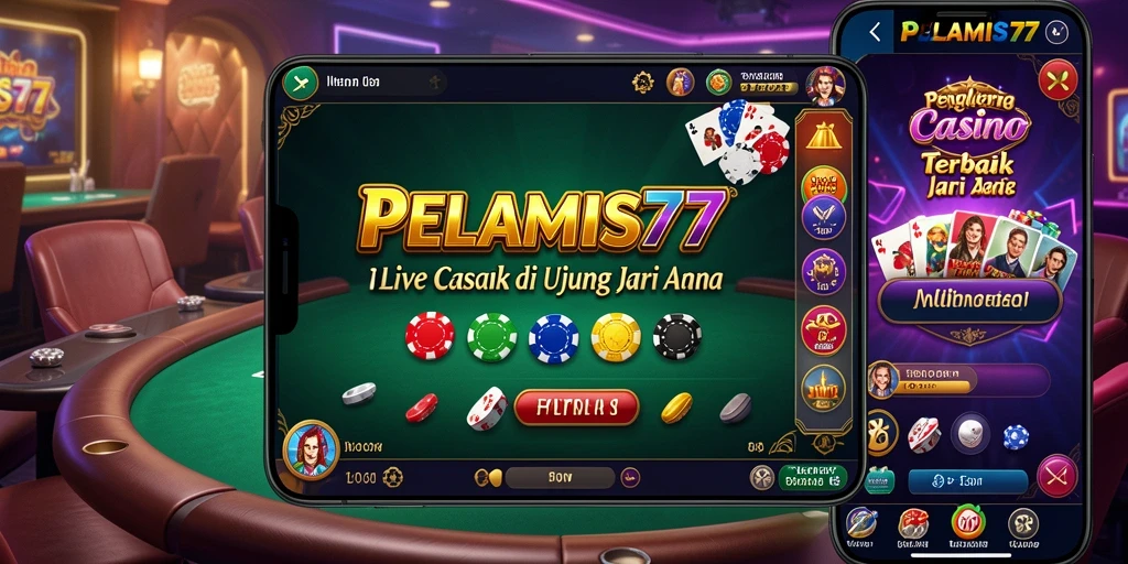 Tampilan gameplay PELAMIS77 dengan dealer langsung yang profesional.