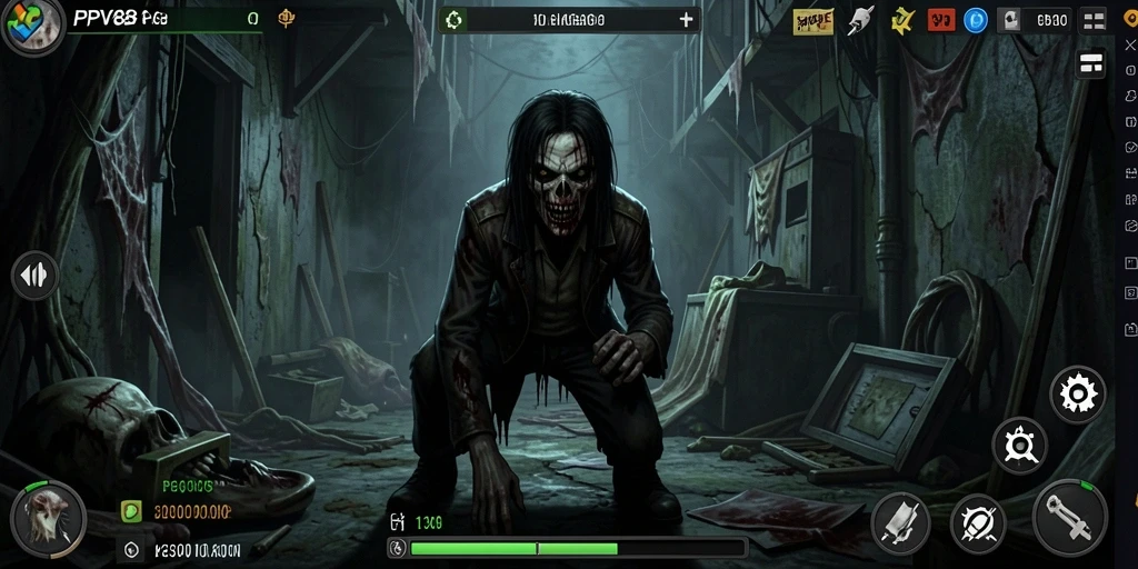 Tampilan gameplay PPV88 yang penuh ketegangan dan horor.