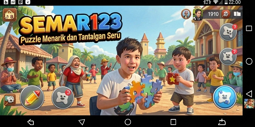 Tampilan gameplay SEMAR123 dengan berbagai teka-teki seru.