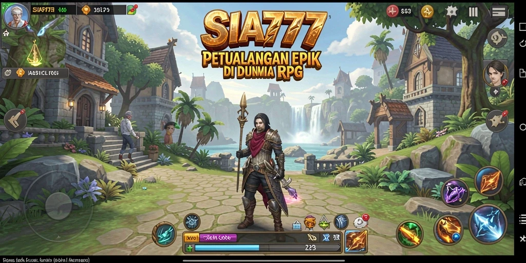 Screenshot menunjukkan aksi mendebarkan dari gameplay RPG SIA777.