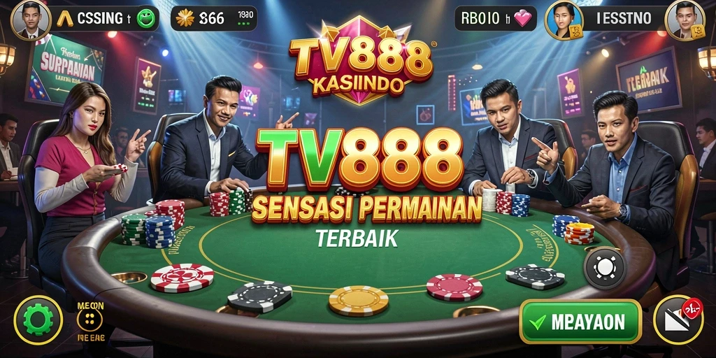 Tampilan gameplay TV888 yang mengasyikkan dengan grafis memukau.