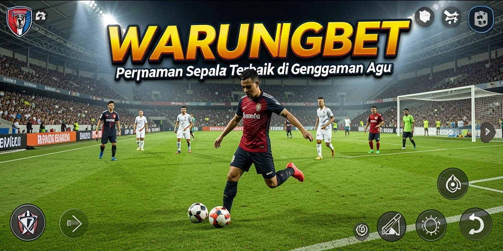 Tampilan seru dari pertandingan sepak bola di WARUNGBET.