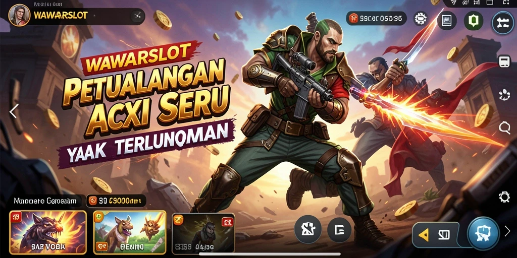 Gameplay WAWARSLOT yang intens dan penuh aksi.