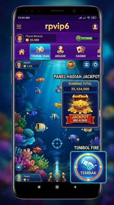Tampilan antarmuka pengguna rpvip6 yang menarik dan mudah digunakan.